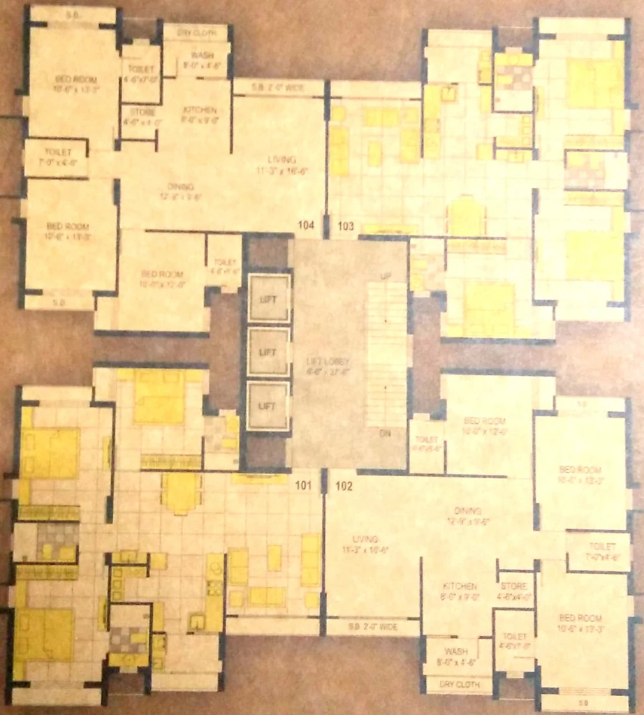 Floor Plan of Sanidhya 254 in Mota Mava, Rajkot - Image 421165