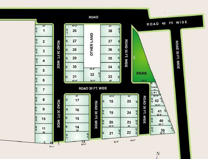 Master Plan of Aditya Dwarkadhish Elite City in Pal Gaon, Jodhpur - Image 422216
