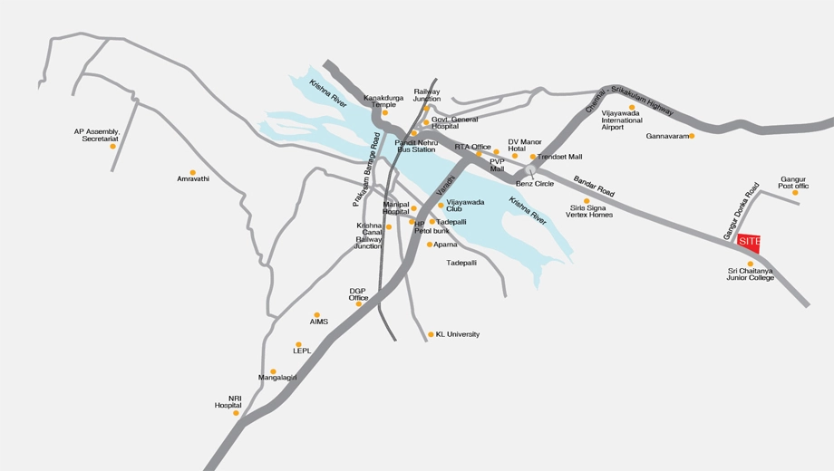 Location of Pavani Solitaire in Penamaluru, Vijayawada - Image 421257