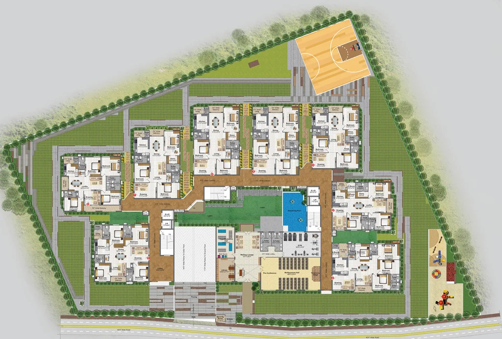 Master Plan of Pavani Solitaire in Penamaluru, Vijayawada - Image 421261