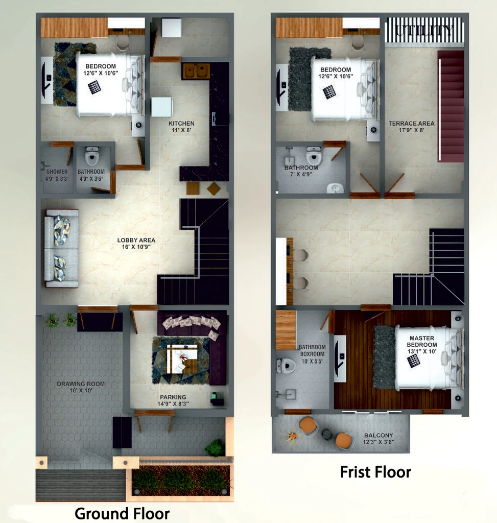 3 BHK Builder Floor in Aditya Dwarkadish City in Chaukhan, Jodhpur - Image 926027