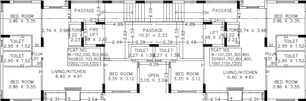 Floor Plan of Sanskruti West in Mavdi, Rajkot - Image 421244