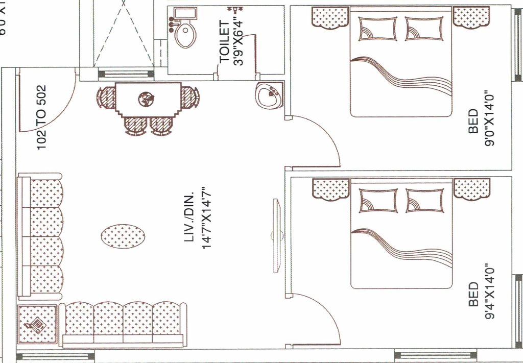 2 BHK Flat in Satyam Avenue in Mavdi, Rajkot - Image 925683