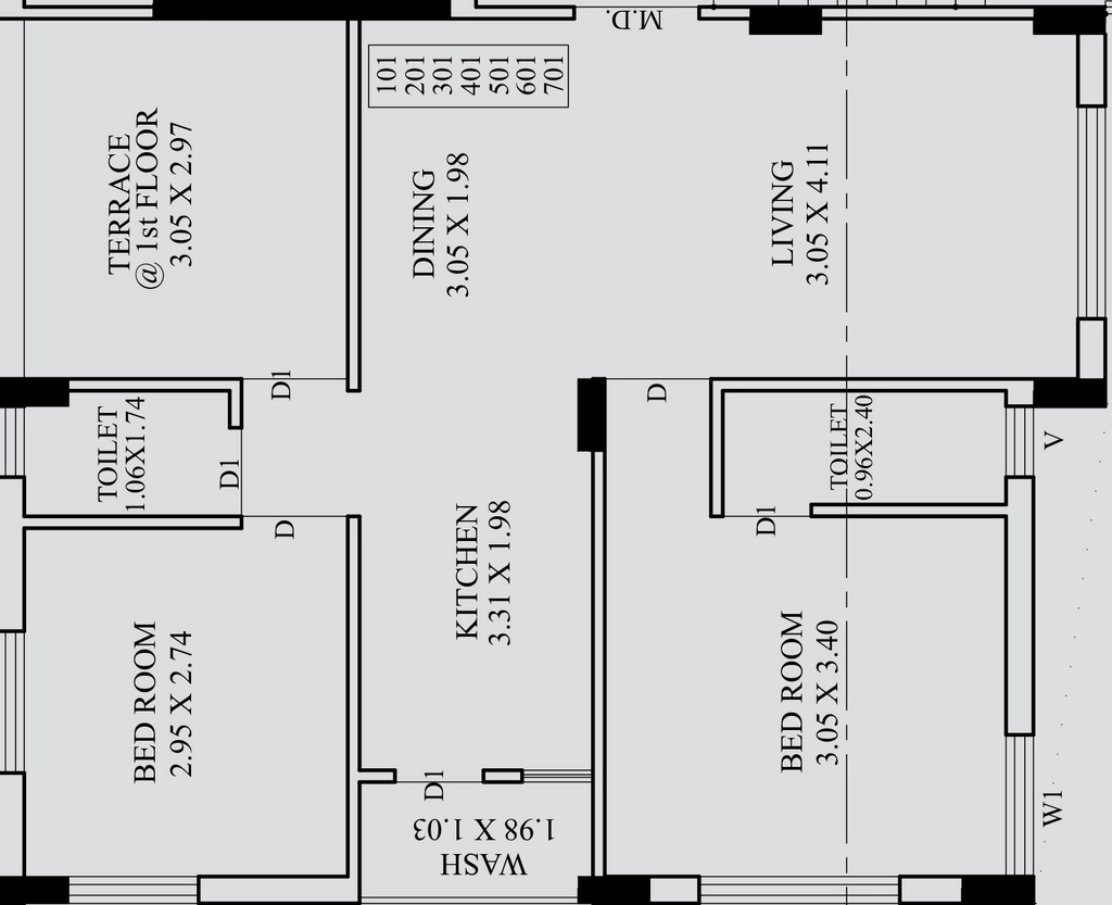 2 BHK Flat in Shaligram Elegance in Mavdi, Rajkot - Image 925701