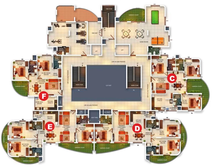 Floor Plan of DD Jal Darshan in Aakkulam, Thiruvananthapuram - Image 421476