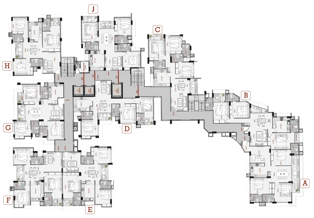 Floor Plan of Nikunjam The Summit in Aakkulam, Thiruvananthapuram - Image 421505