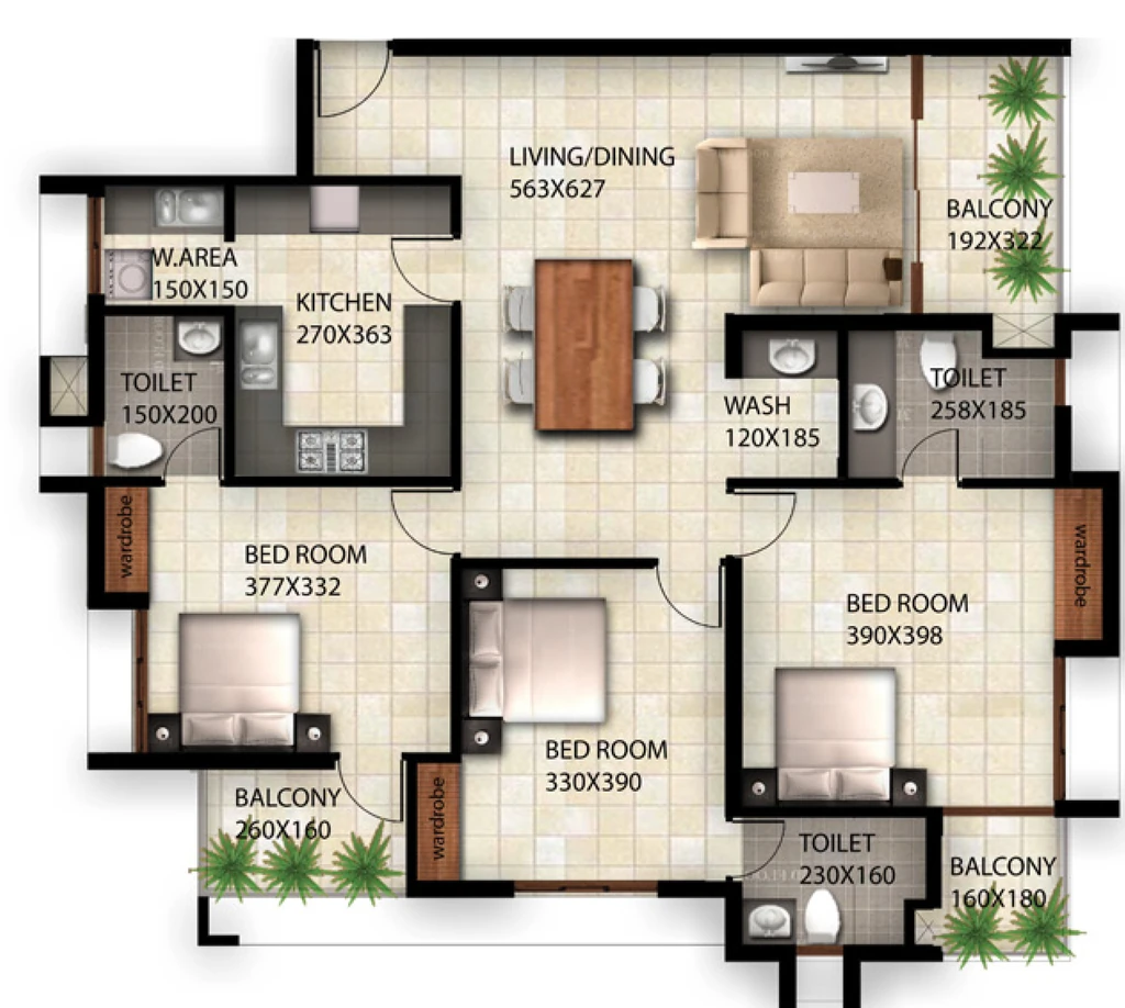 3 BHK Flat in Powerlink Hilary in Peroorkada, Thiruvananthapuram - Image 925776