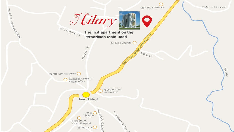 Location of Powerlink Hilary in Peroorkada, Thiruvananthapuram - Image 421513