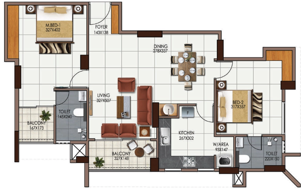 2 BHK Flat in PRS Windy Woods in Aakkulam, Thiruvananthapuram - Image 925779