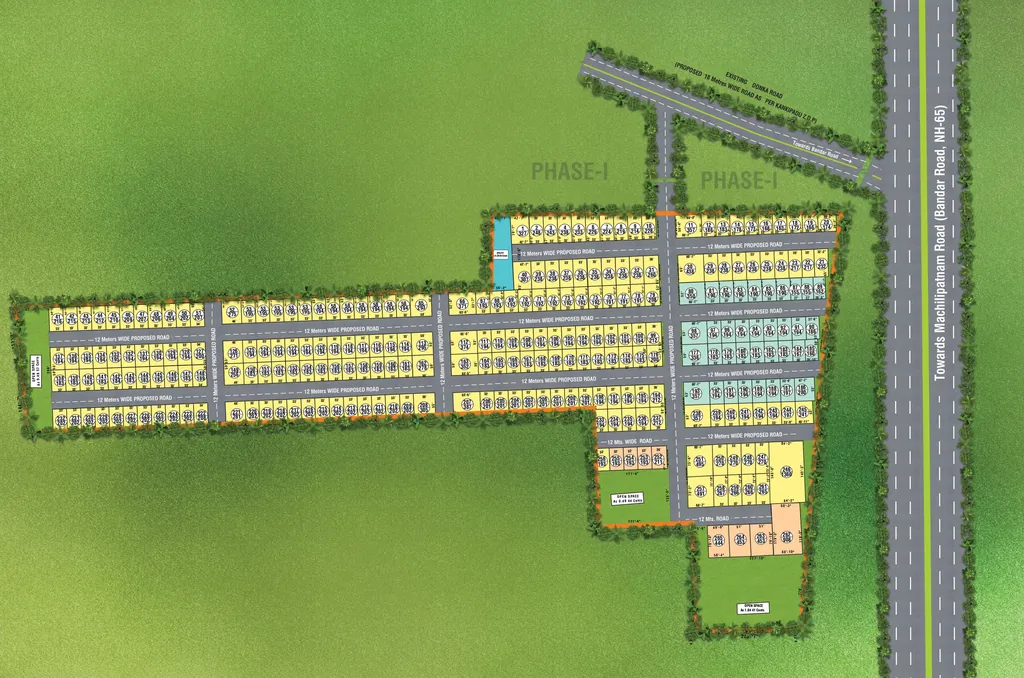 Master Plan of Sri Bhramaras Paradise Phase 2 in Edupugallu, Vijayawada - Image 421343