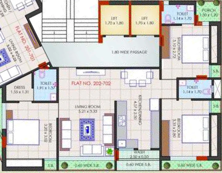 3 BHK Flat in Shanti Balaji Corner in Mavdi, Rajkot - Image 925707