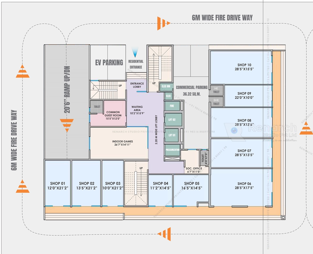 Master Plan of Winsome Hari Pearlz in Jagdeo Path, Patna - Image 421353