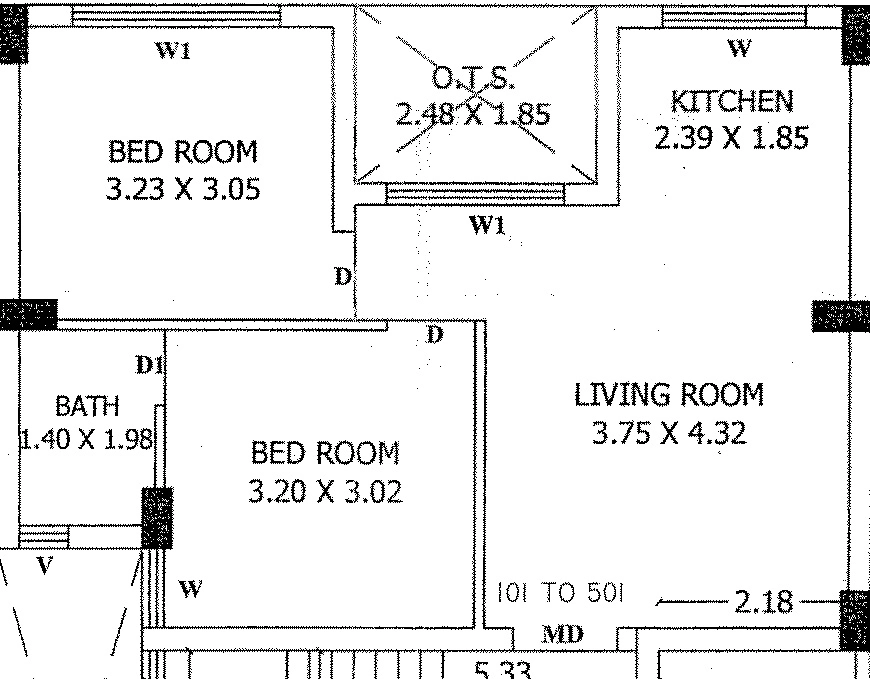2 BHK Flat in Darshit Shiv Appartment in Mavdi, Rajkot - Image 925718