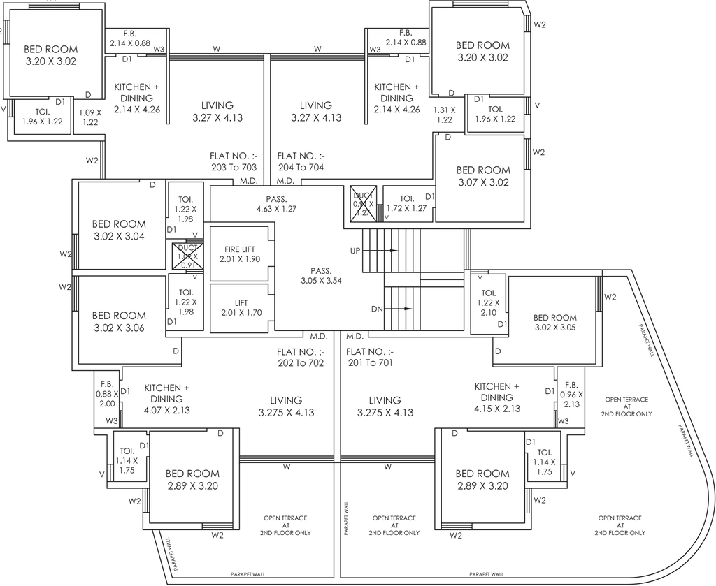 Floor Plan of Shiv Sonamahor in Mavdi, Rajkot - Image 421397