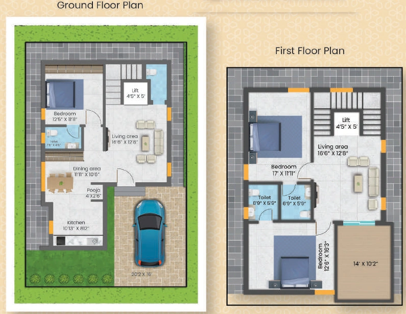 3 BHK House/Villa in Harivillu Fortune Golden Homes in null, Vijayawada - Image 925796