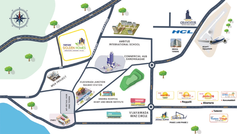 Location of Harivillu Fortune Golden Homes in null, Vijayawada - Image 421565