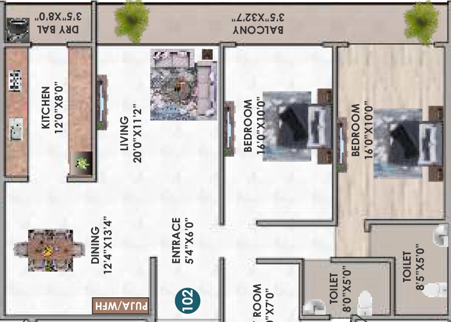 2.5 BHK Flat in Winsome Elite in Danapur, Patna - Image 925797