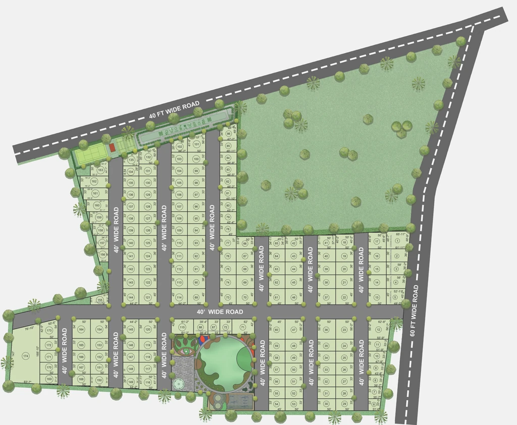 Master Plan of Himaja Elite Brundavan in Gannavaram, Vijayawada - Image 421638