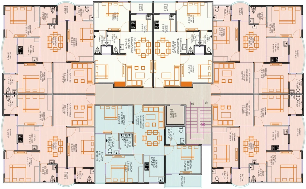 Floor Plan of Ambee Ved Heights 20 in Bhankrota, Jaipur - Image 421673