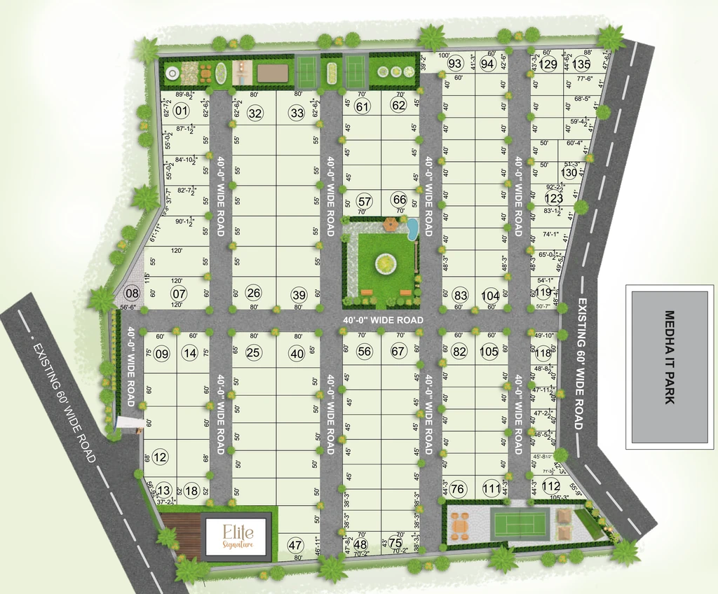 Master Plan of Himaja Elite Vistas in Gannavaram, Vijayawada - Image 421749