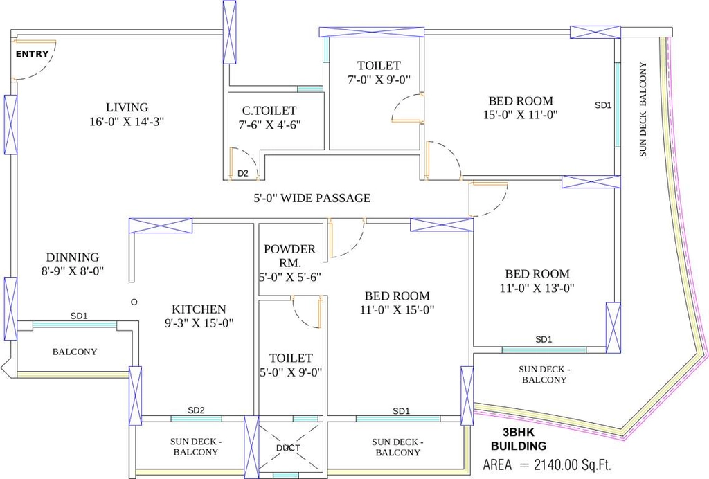 3 BHK Flat in Arihant Ayati in Ashok Nagar, Jodhpur - Image 926056