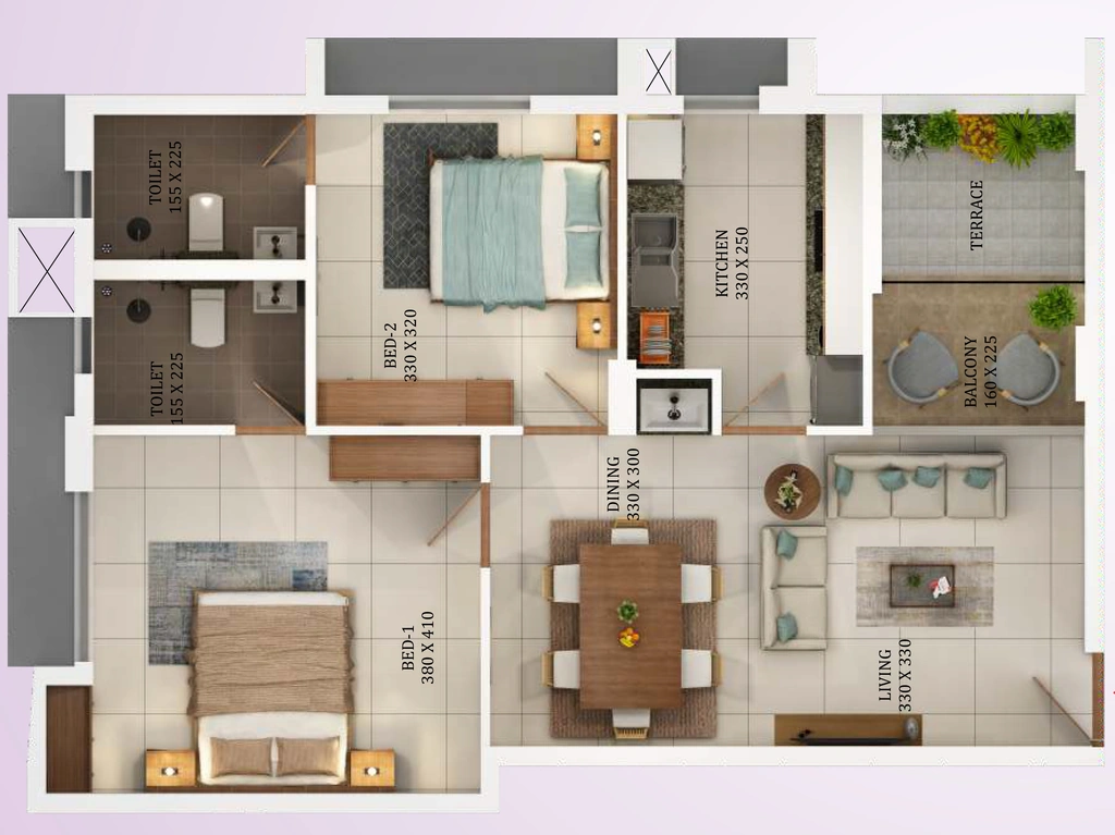 2 BHK Flat in Varma Sreekaryam in Sreekariyam, Thiruvananthapuram - Image 925875