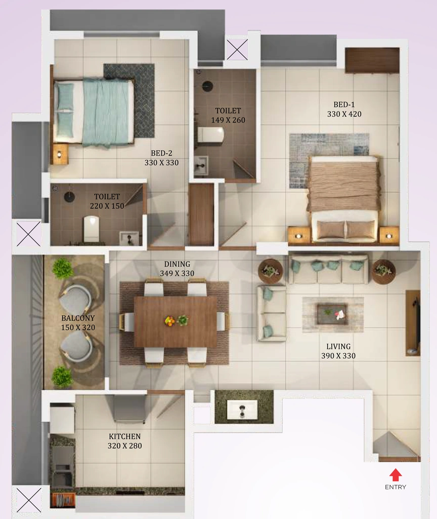 2 BHK Flat in Varma Sreekaryam in Sreekariyam, Thiruvananthapuram - Image 925876