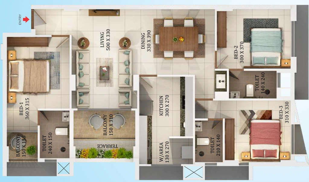 3 BHK Flat in Varma Sreekaryam in Sreekariyam, Thiruvananthapuram - Image 925878