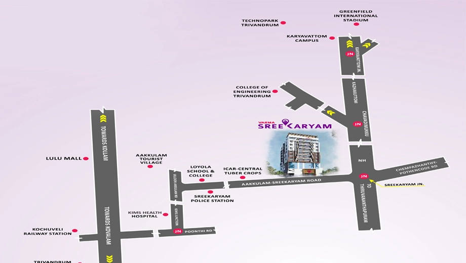 Location of Varma Sreekaryam in Sreekariyam, Thiruvananthapuram - Image 421792