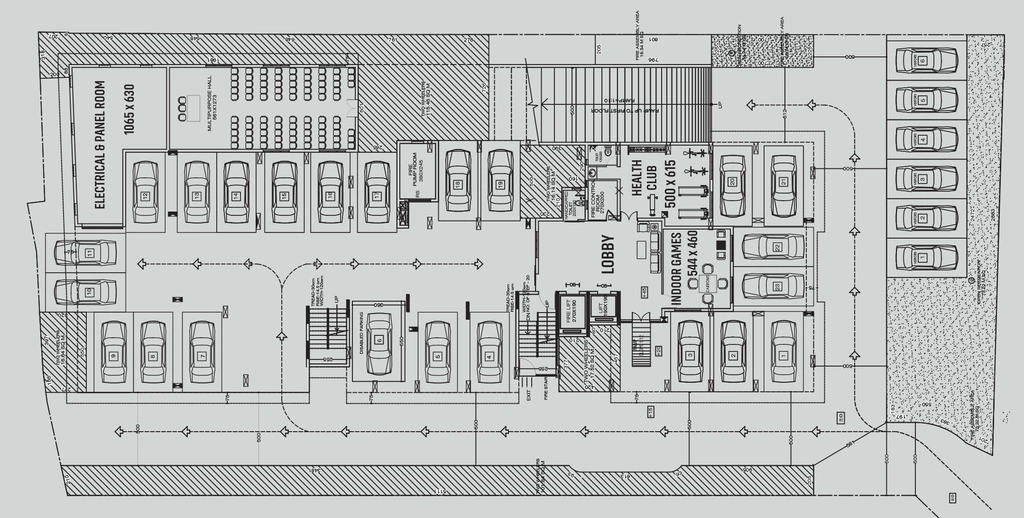 Floor Plan of Vfive Elysium Phase 2 in Kulathoor, Thiruvananthapuram - Image 421779