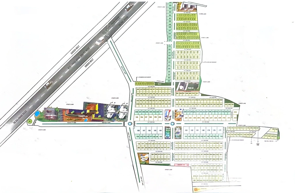 Master Plan of Ashapurna Enclave Plot in Basni, Jodhpur - Image 422351