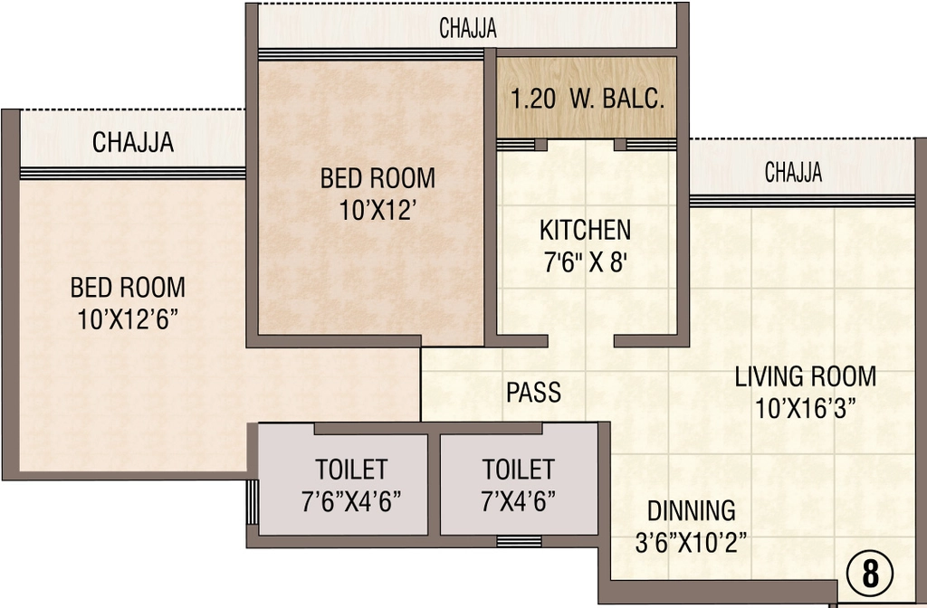 2 BHK Flat in Siddhivinayak Aura in Mira Road East, Thane - Image 925894