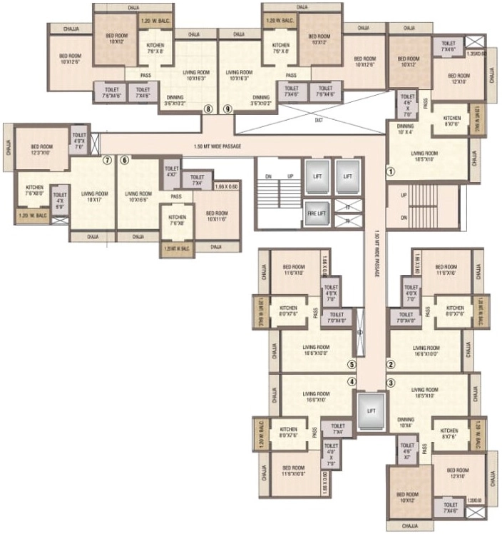 Floor Plan of Siddhivinayak Aura in Mira Road East, Thane - Image 421833
