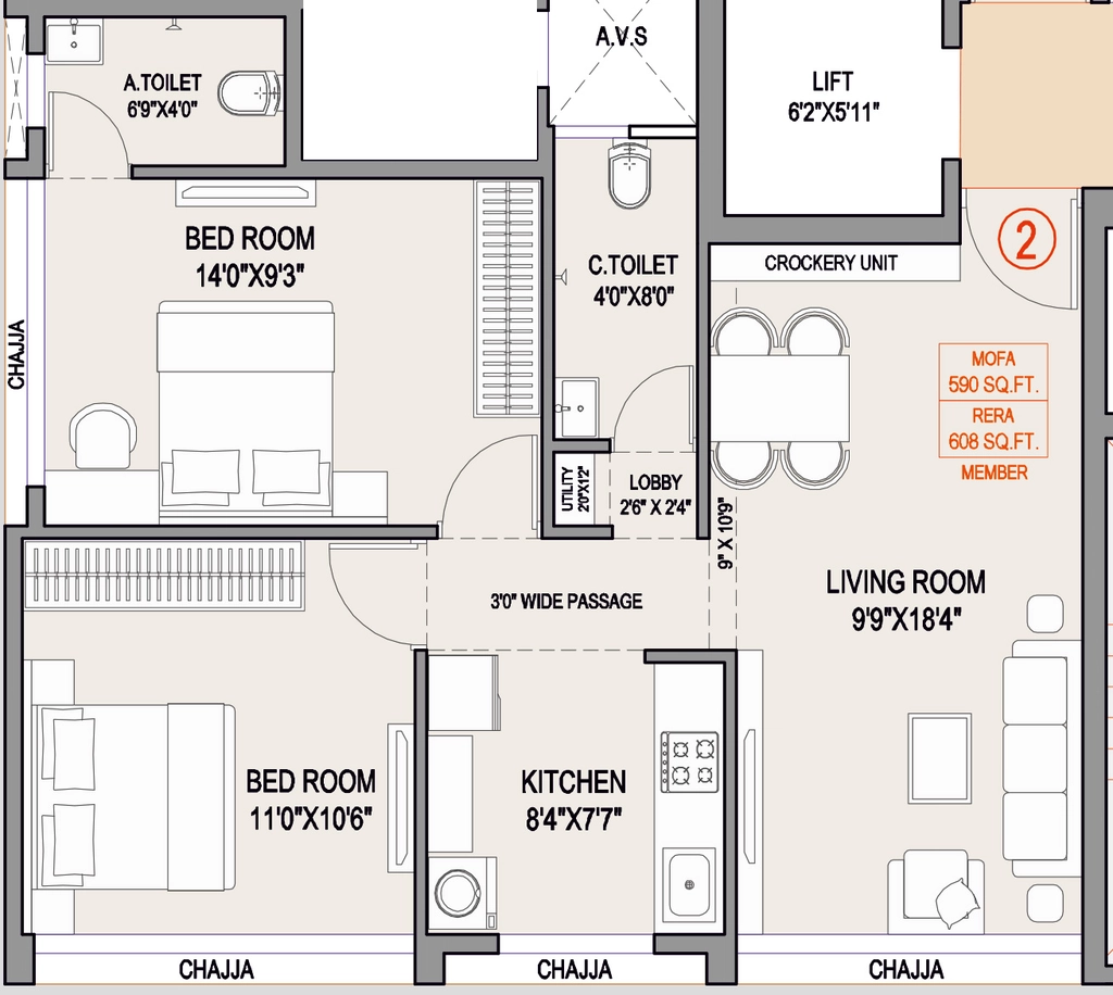 2 BHK Flat in Shreeji Shraddha in Ghatkopar East, Mumbai - Image 925897