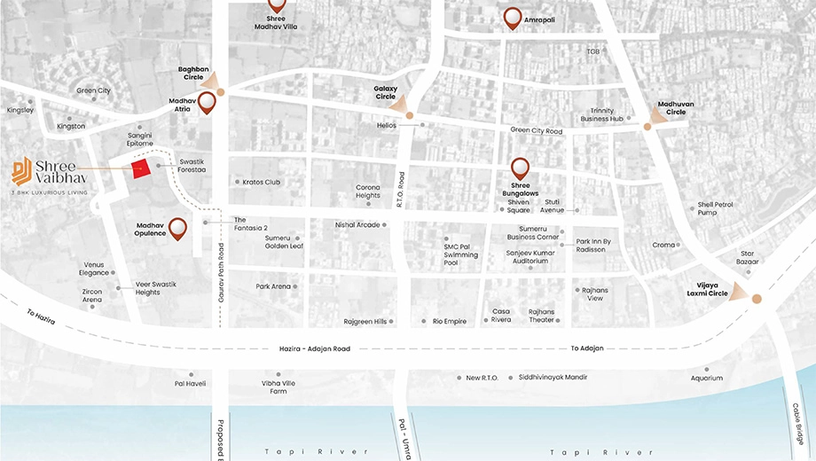 Location of Shree Vaibhav in Bhatha, Surat - Image 421862