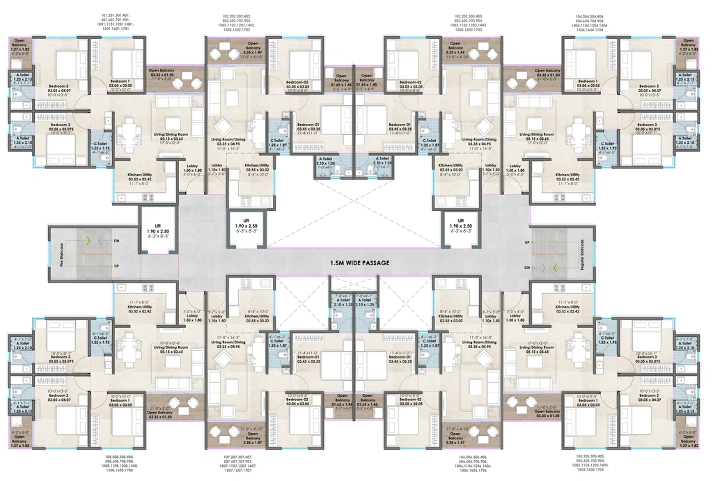 Floor Plan of Santiago Skymont in Charholi, Pune - Image 421876