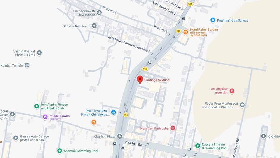 Location of Santiago Skymont in Charholi, Pune - Image 421875