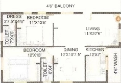 2 BHK Flat in Lotus Legend in null, Vijayawada - Image 925923