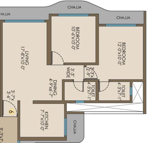 2 BHK Flat in Mayfair Palmeira in Mira Road East, Thane - Image 925918