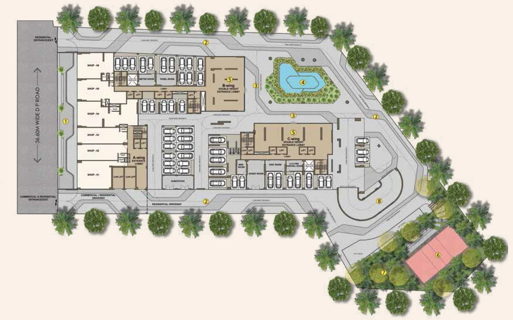 Master Plan of Mayfair Palmeira in Mira Road East, Thane - Image 421943