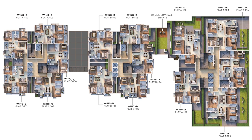 Floor Plan of Mahadev Heights Annex in Cuttack, Bhubaneswar - Image 421952