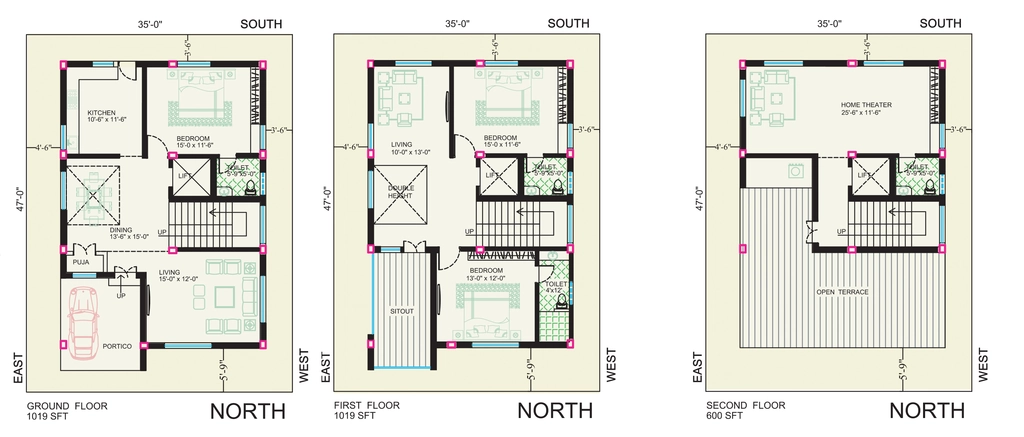 3 BHK House/Villa in Anjani Sapthagiri Sunrise Vistas in Gannavaram, Vijayawada - Image 925937