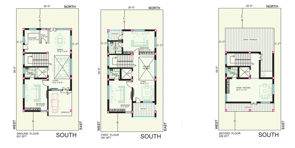 3 BHK House/Villa in Anjani Sapthagiri Sunrise Vistas in Gannavaram, Vijayawada - Image 925936