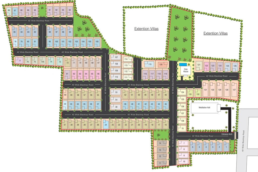 Master Plan of Anjani Sapthagiri Sunrise Vistas in Gannavaram, Vijayawada - Image 421965