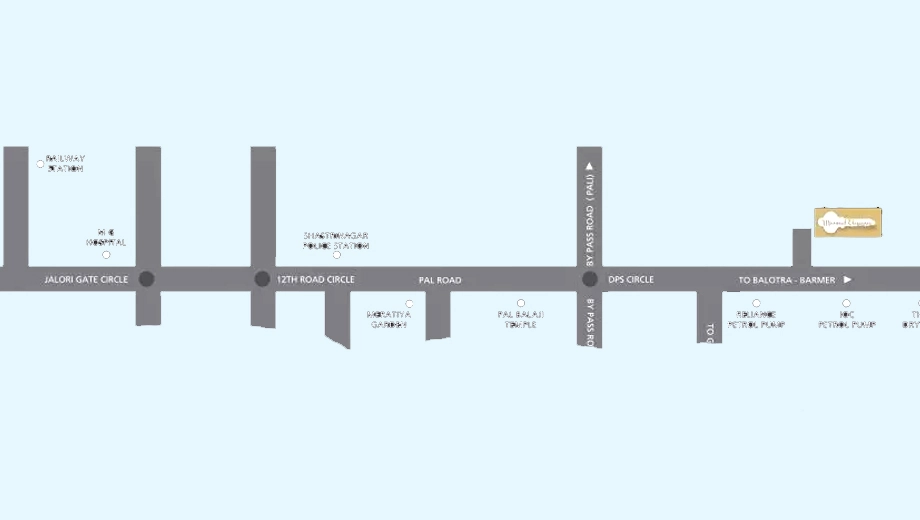 Location of Mannant Elegance in Pal Gaon, Jodhpur - Image 422464