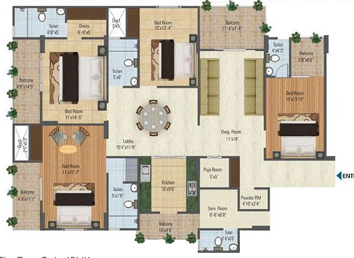 4 BHK Flat in Neelaksh Avenue in Shastri Nagar, Jodhpur - Image 926360