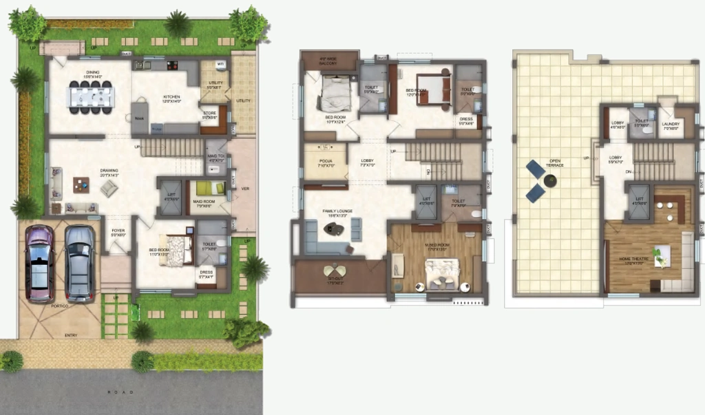 4 BHK House/Villa in Vasundhara's Brookfield Villas in null, Vijayawada - Image 925944