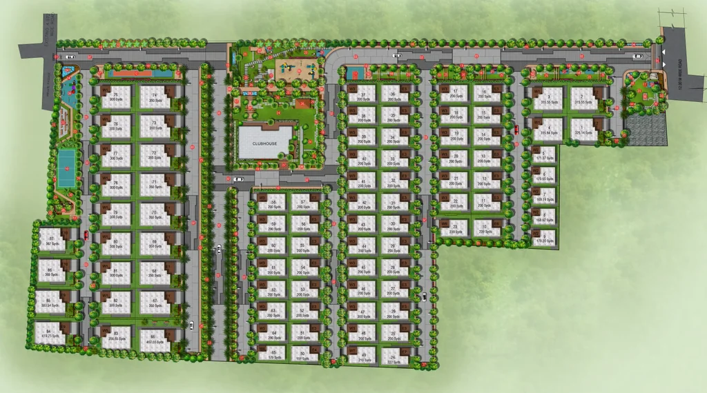 Master Plan of Vasundhara's Brookfield Villas in null, Vijayawada - Image 421989