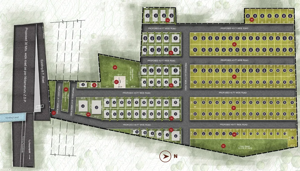 Master Plan of Vijaya Anvi Homes in null, Vijayawada - Image 421995