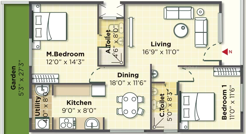 2 BHK Flat in 5 Elements Natures Lap in null, Bangalore - Image 925957